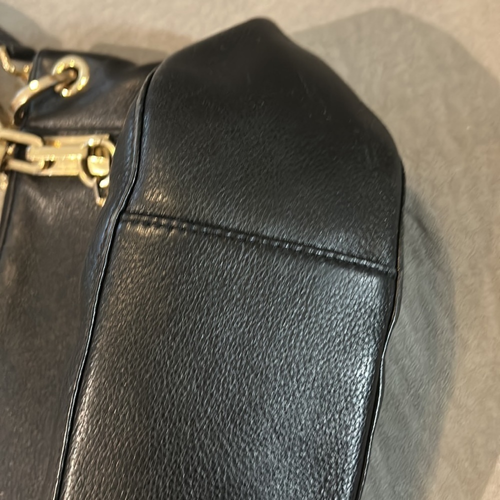Michael Kors | Brooke Pebbled Blk Leather Satchel - Picture 5 of 10